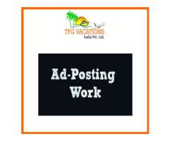 FOR FRESHERS AND STUDENTS, PART-TIME JOBS, HOME-BASED WORK, AD POSTING