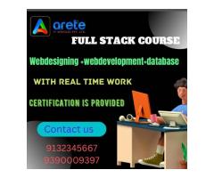 Best full stack courses with real yime work along with certification