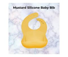 Mustard Silicone Baby Bib