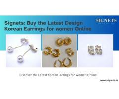 Signets: Buy the Latest Design Korean Earrings for women Online