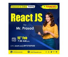 React JS Free Demo's Online Training at NareshIT - Hyderabad