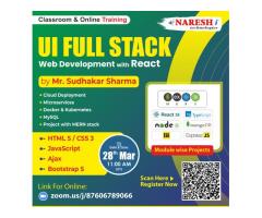Best Course UI Full Stack Web Development with React Training in NareshIT -Hyderabad