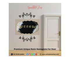Get Your Personalized Premium Resin Nameplate for Your Door