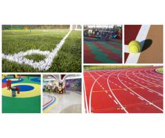 Sports Flooring epdm flooring acrylic flooring dubai - cypex Group