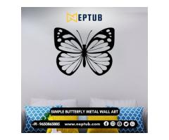 Buy Butterfly Metal Wall Art Showpiecees For Home Decor